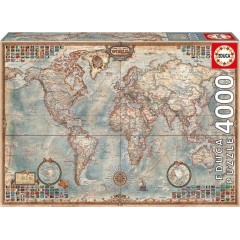 Puzzle The World, Executive Map 2D 4000 Κομμάτια