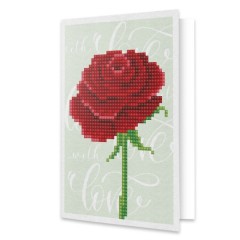 Diamond Dotz - Greeting Card Love Rose DDG.017