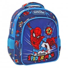 Must Amazing Spiderman Σχολική Τσάντα Πλάτης Νηπιαγωγείου σε Μπλε χρώμα Μ27 x Π10 x Υ31εκ #508092