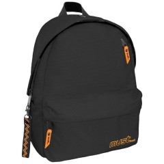 Must Monochrome Plus Σχολική Τσάντα Πλάτης Γυμνασίου - Λυκείου σε Μαύρο χρώμα Μ32 x Π17 x Υ42cm #584611