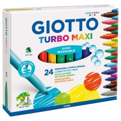 Giotto Μαρκαδόροι Ζωγραφικής Turbo Maxi 24 Τεμ. #2034824